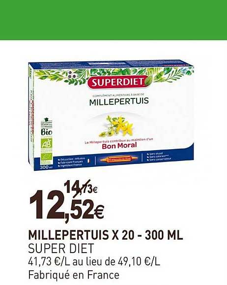millepertuis x 20 super diet