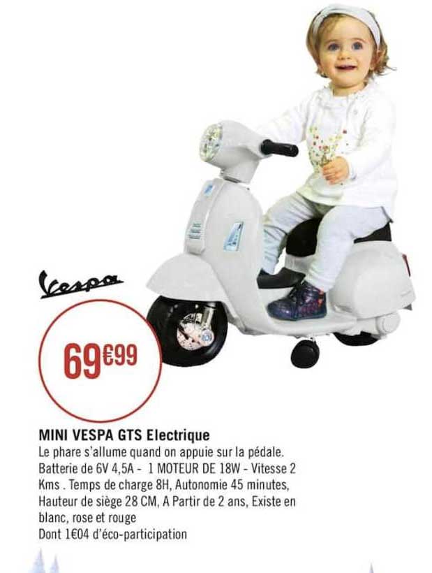 mini vespa gts électrique