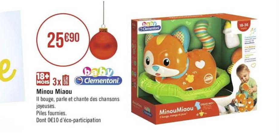 minou miaou baby clementoni