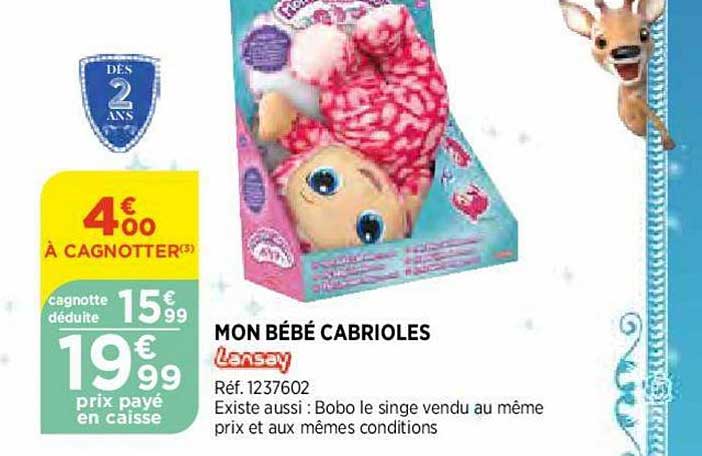mon bébé cabrioles lansay