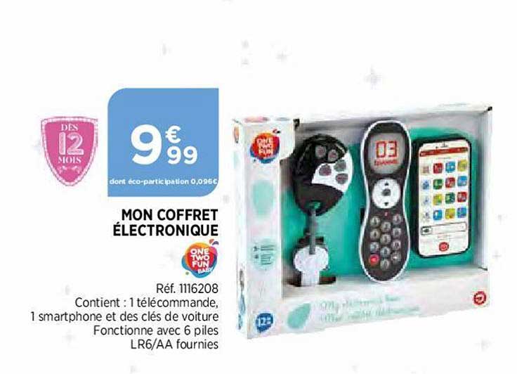 mon coffret électronique one two fun baby