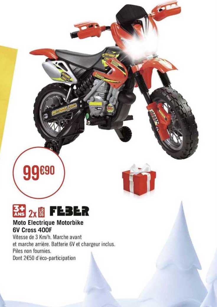 moto électrique motorbike 6v cross 400f