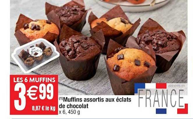 Muffins Assortis Aux éclats De Chocolat