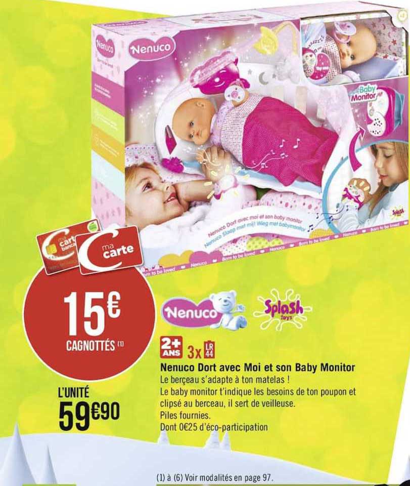 nenuco dort avec moi et son baby monitor