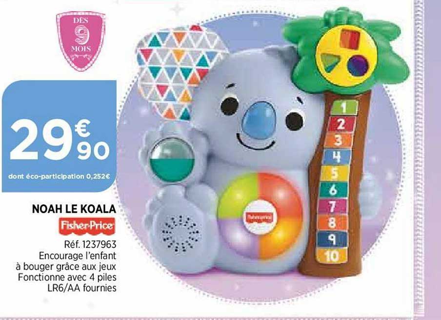 noah le koala fisher price