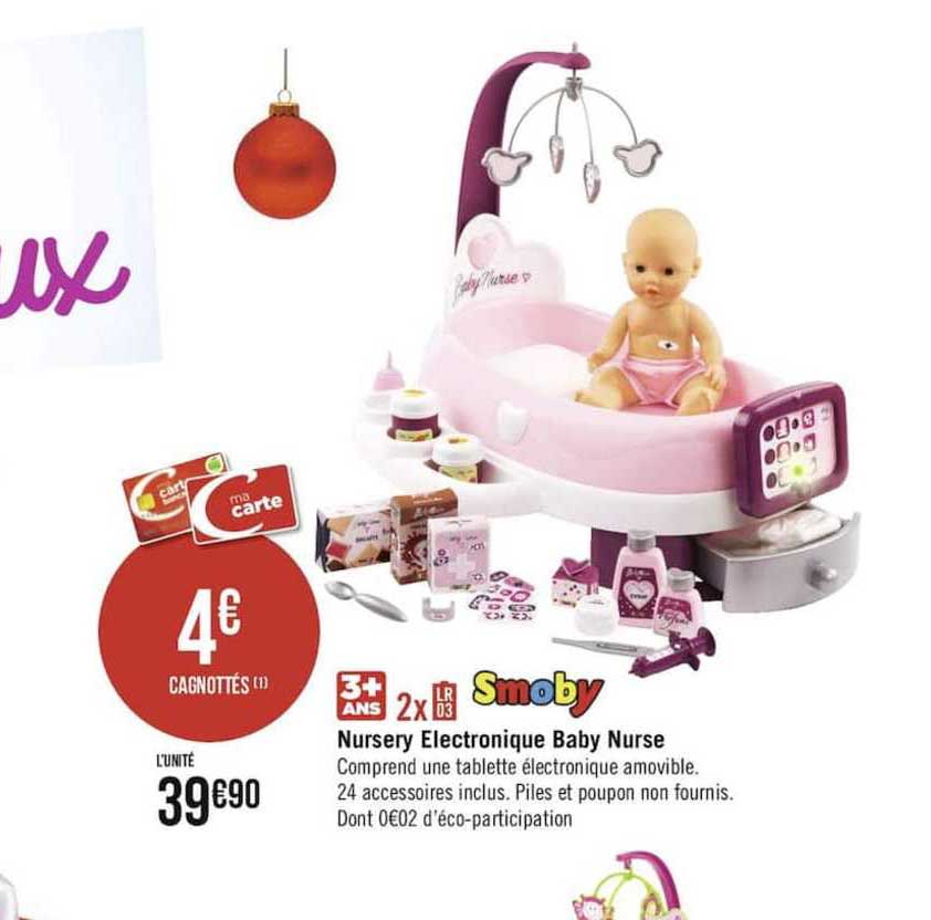 nursery électronique baby nurse smoby