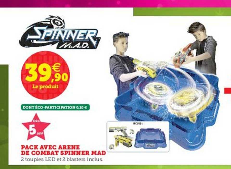 pack avec arène de combat spinner mad