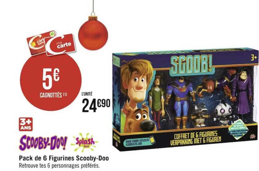 pack de 6 figurines scooby doo