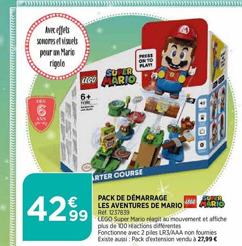 Pack De Démarrage Les Aventures De Mario Super Mario Lego