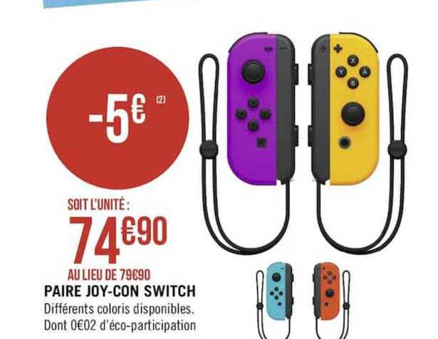 paire joy con switch