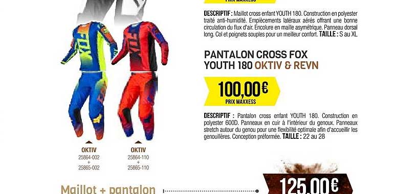 pantalon cross fox youth 180 oktiv & revn