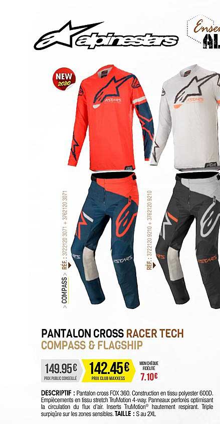 pantalon cross racer tech compass & flagship