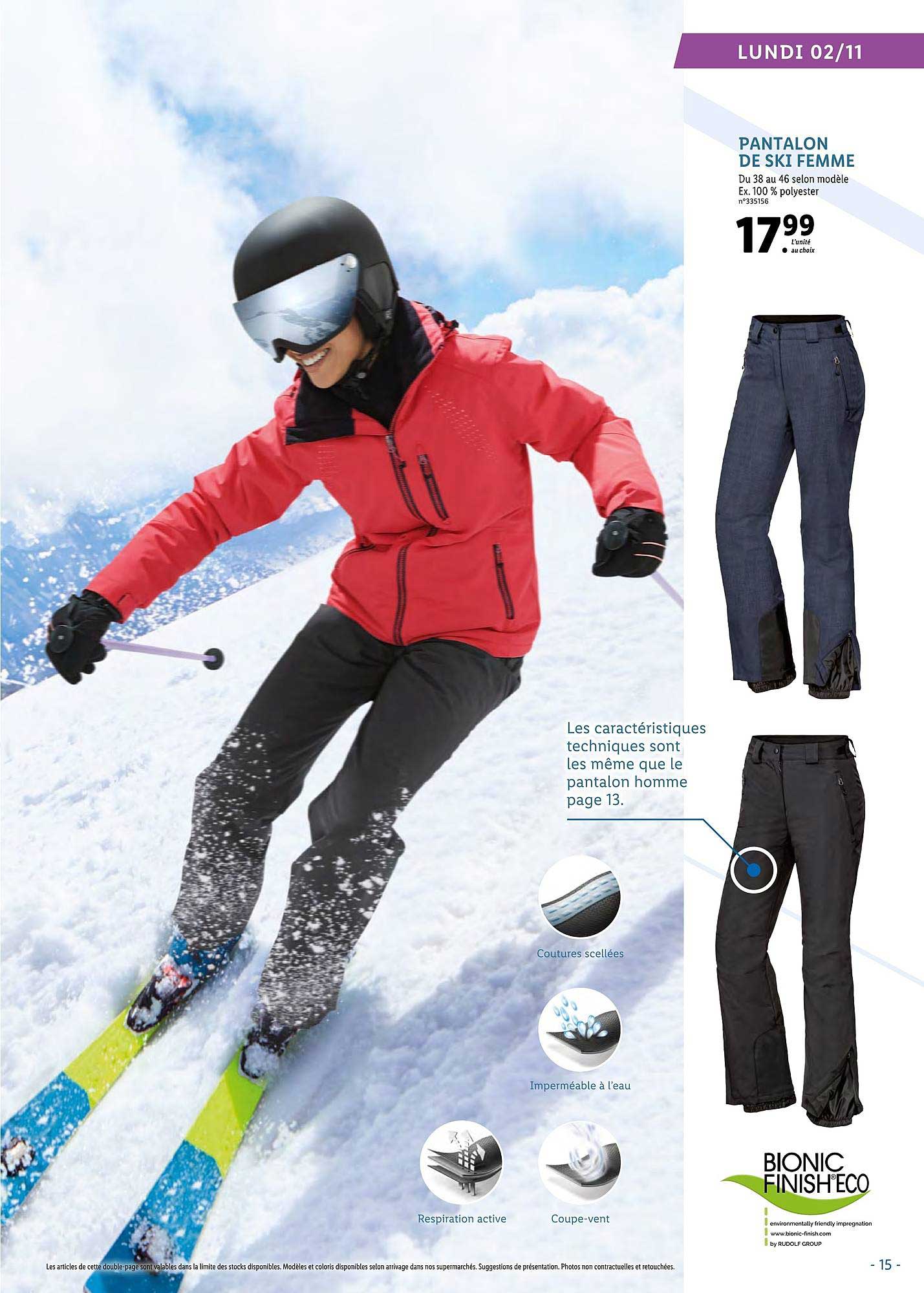 pantalon de ski femme