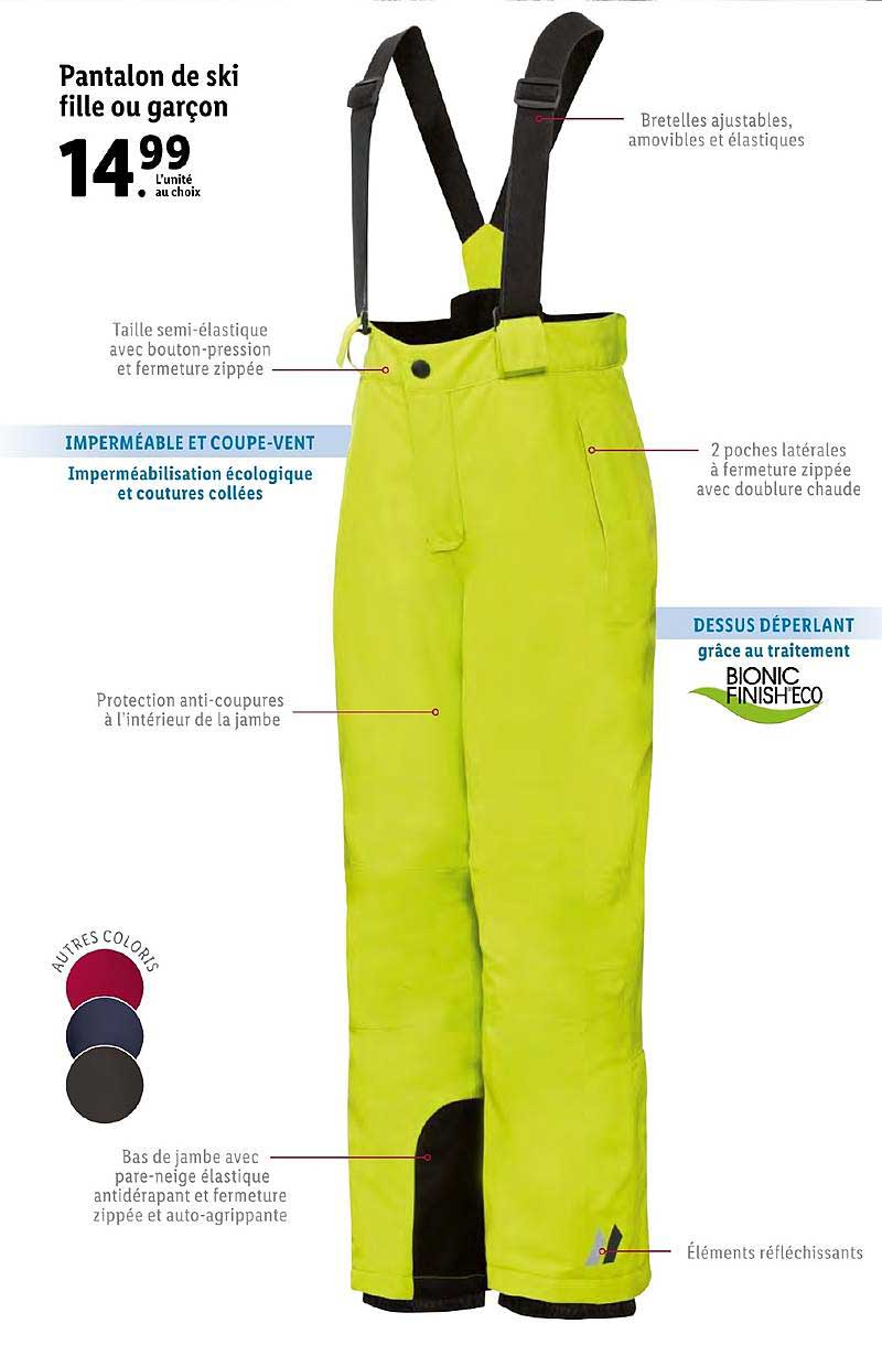 pantalon de ski fille ou garçon