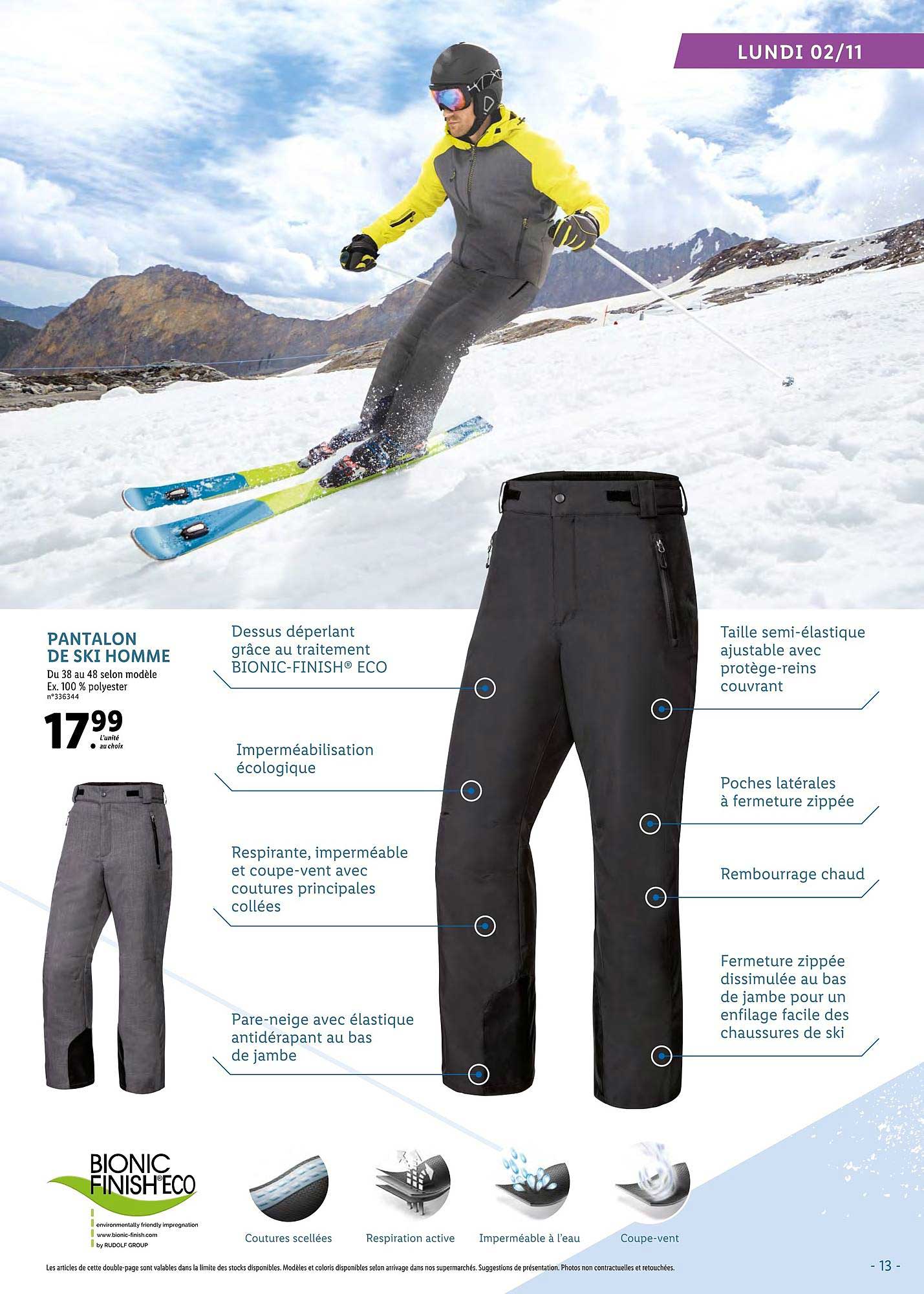 pantalon de ski homme