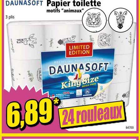 Papier Toilette Motifs Animaux Daunasoft