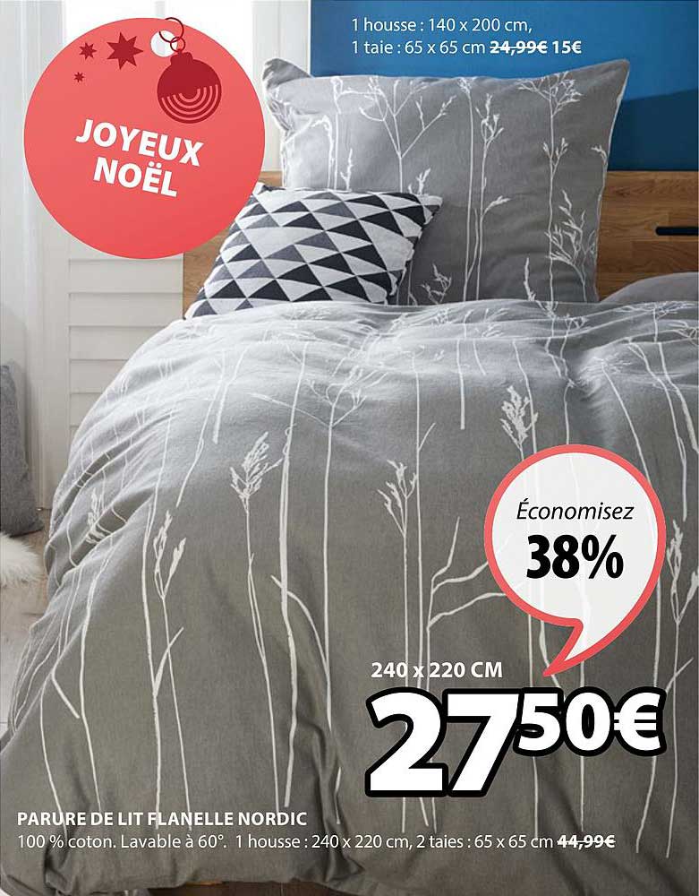 Parure De Lit Flanelle Nordic