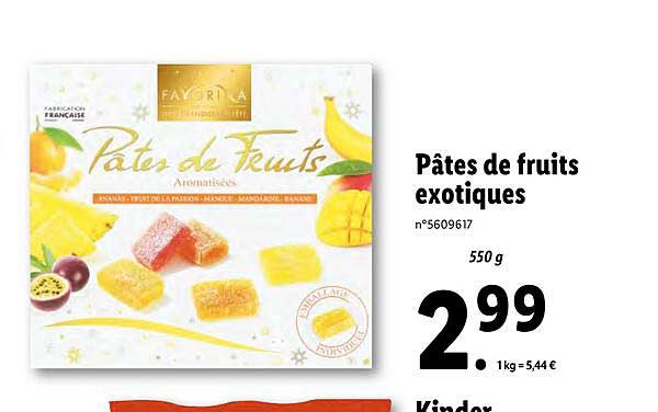 Pâtes De Fruits Exotiques