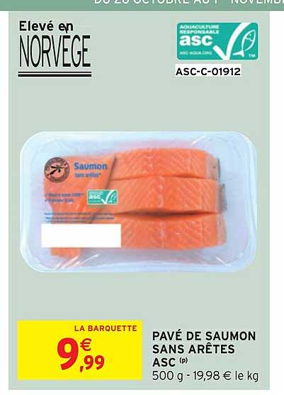 pavé de saumon sans arêtes asc