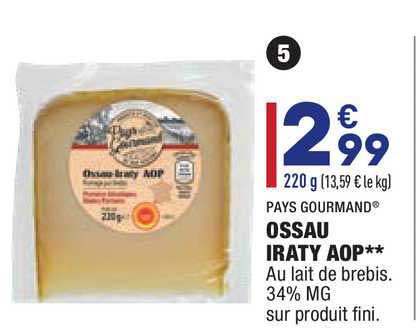 pays gourmand ossau iraty aop