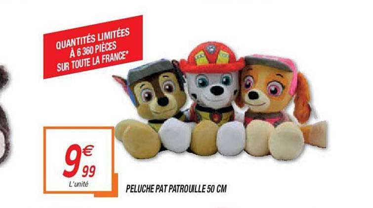 peluche pat patrouille 50 cm
