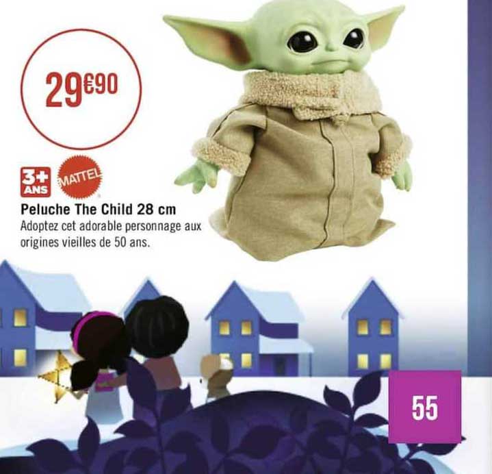 peluche the child 28 cm