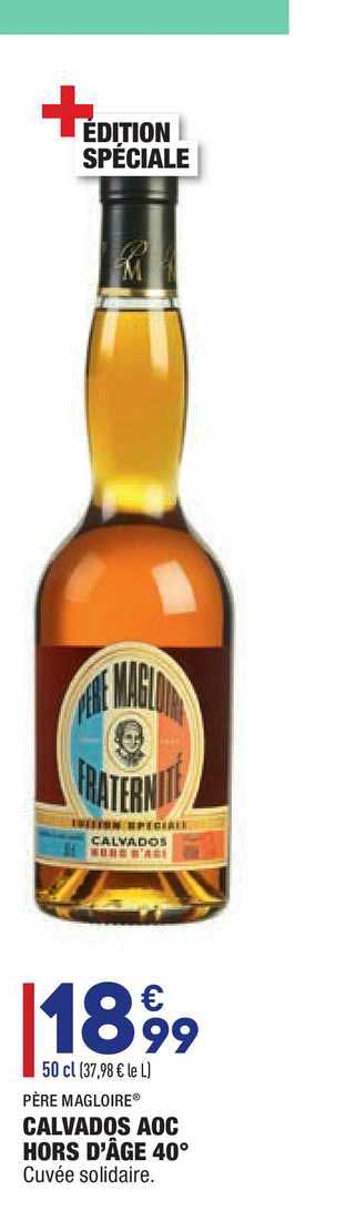 père magloire calvados aoc hors d'âge 40°