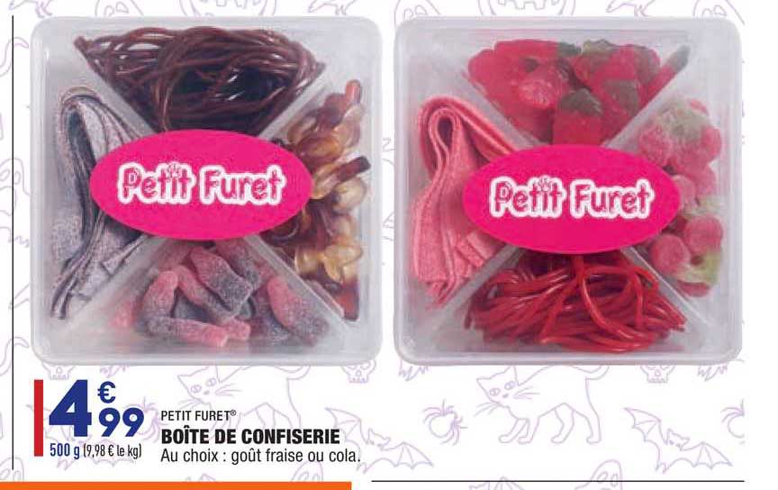 petit furet boîte de confiserie