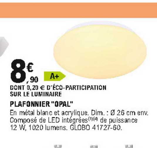 plafonnier "opal"
