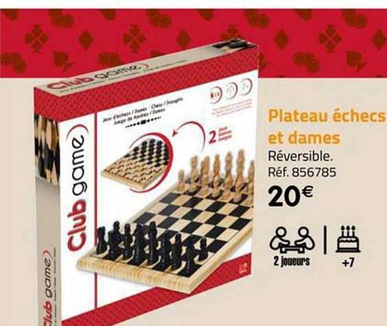 plateau échecs et dames