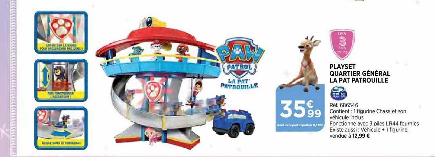playset quartier général la pat patrouille spin