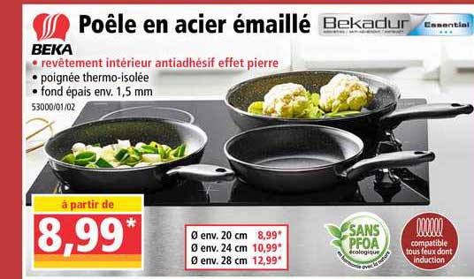 Poêle En Acier émaillé Beka Bekadur Essential