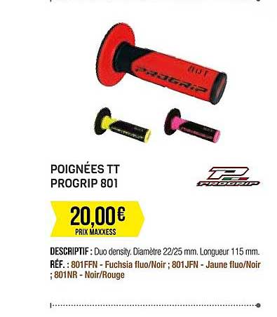 poignées tt progrip 801