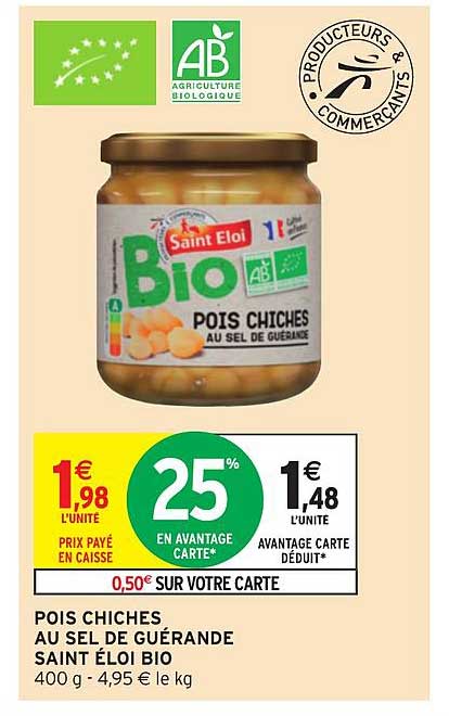 pois chiches au sel de guérande saint éloi bio