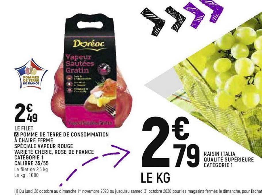 pomme de terre de consommation à chaire ferme spéciale vapeur rouge variété chérie, rose de france catégorie 1 calibre 35 55