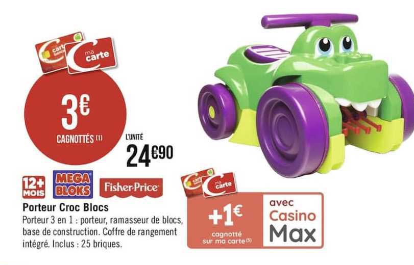 porteur croc blocs fisher price