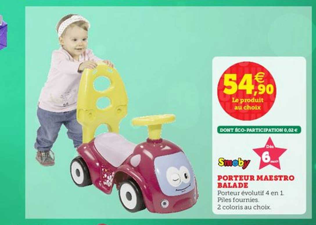porteur maestro balade smoby