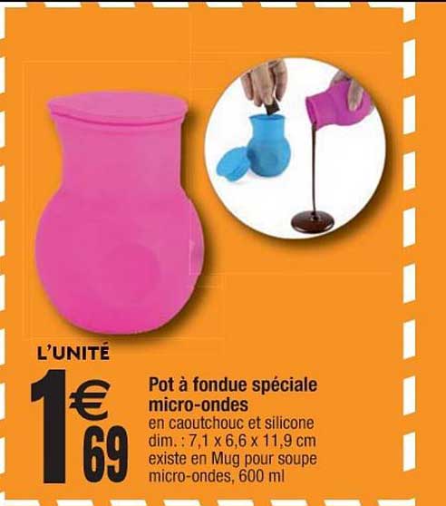 pot à fondue spéciale micro ondes