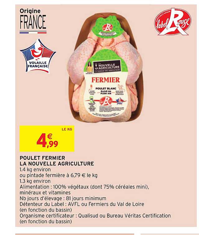 Poulet Fermier La Nouvelle Agriculture
