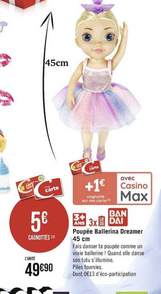 poupée ballerina dreamer 45 cm