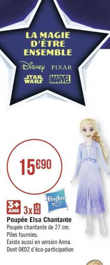 poupée elsa chantante
