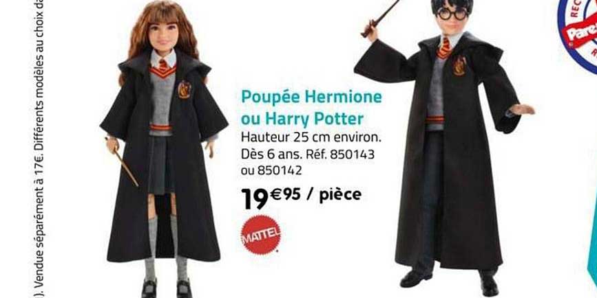 poupée hermione ou harry potter