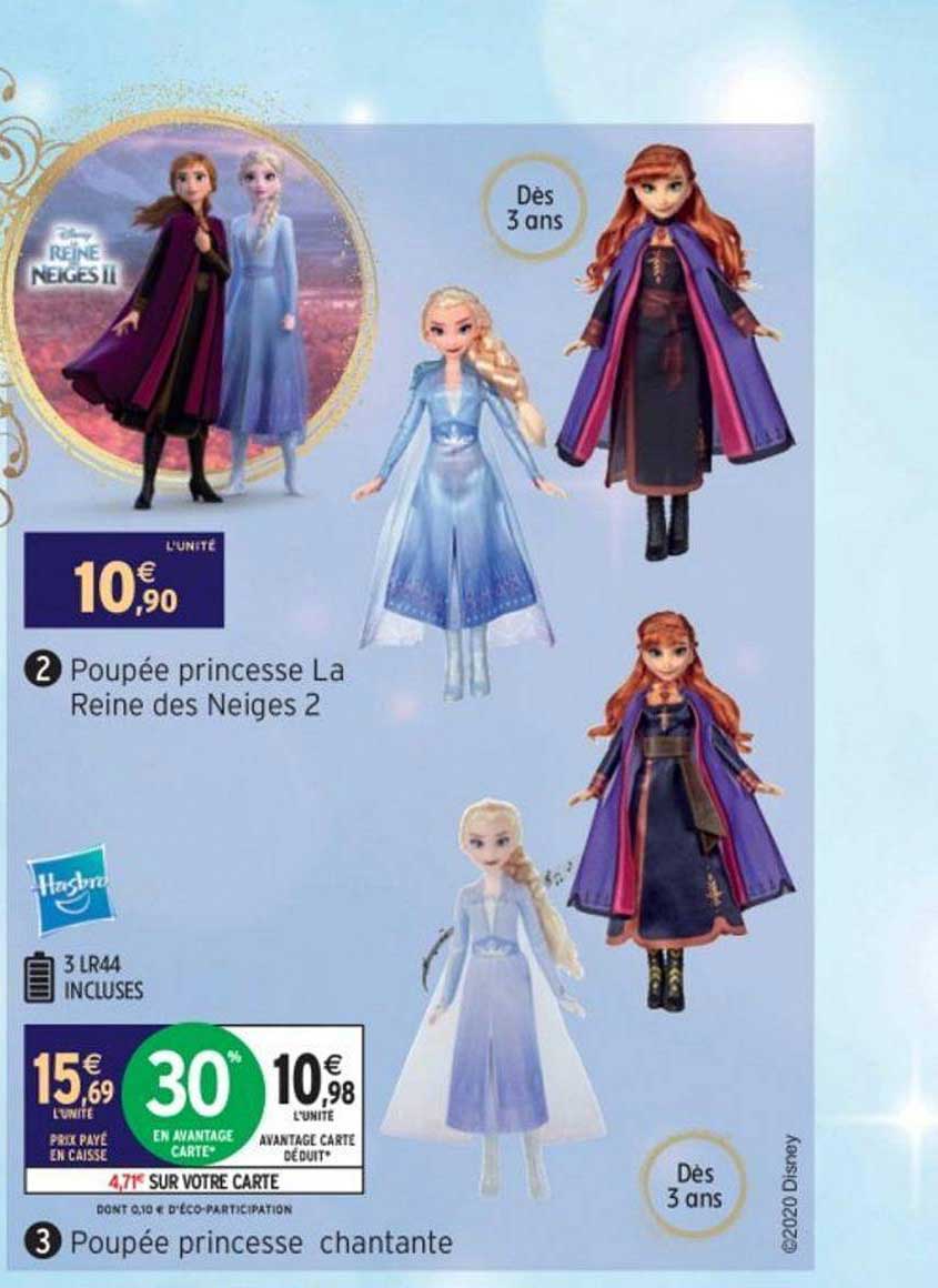poupée princesse chantante disney reine des neiges ii