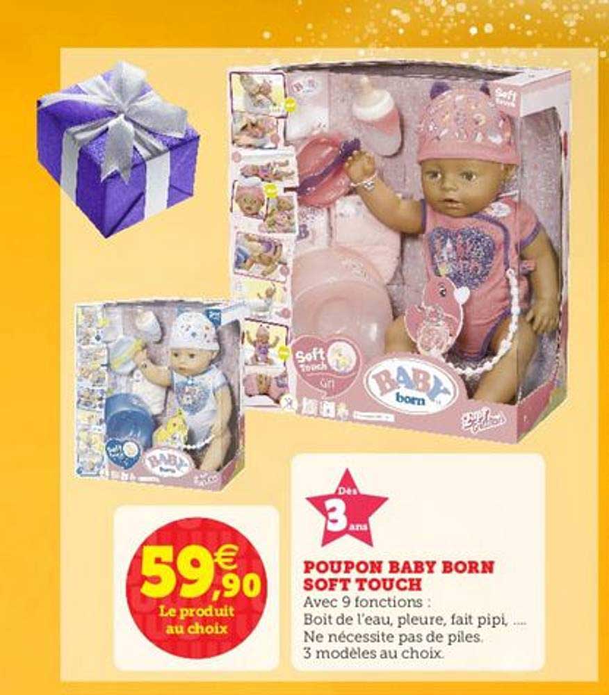 poupon baby born soft touch