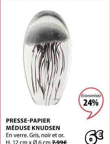presse papier médusse knudsen