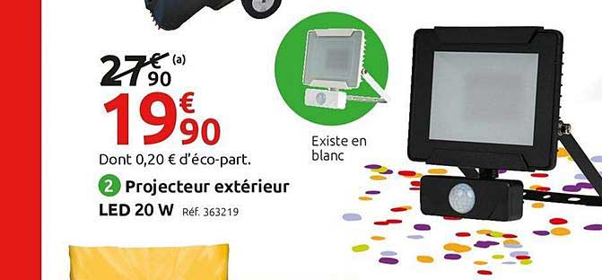 Projecteur Extérieur Led 20 W