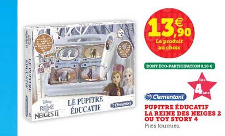 pupitre éducatif la reine des neiges 2 ou toy story 4