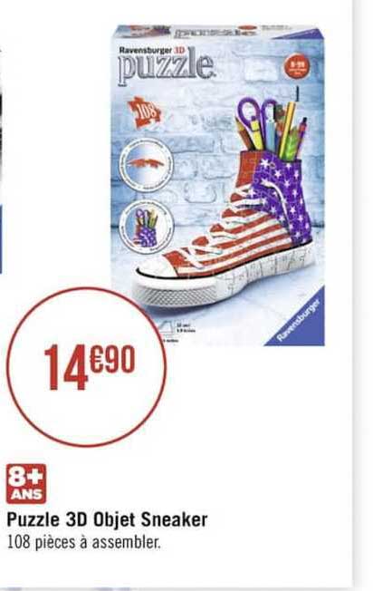 puzzle 3d objet sneaker