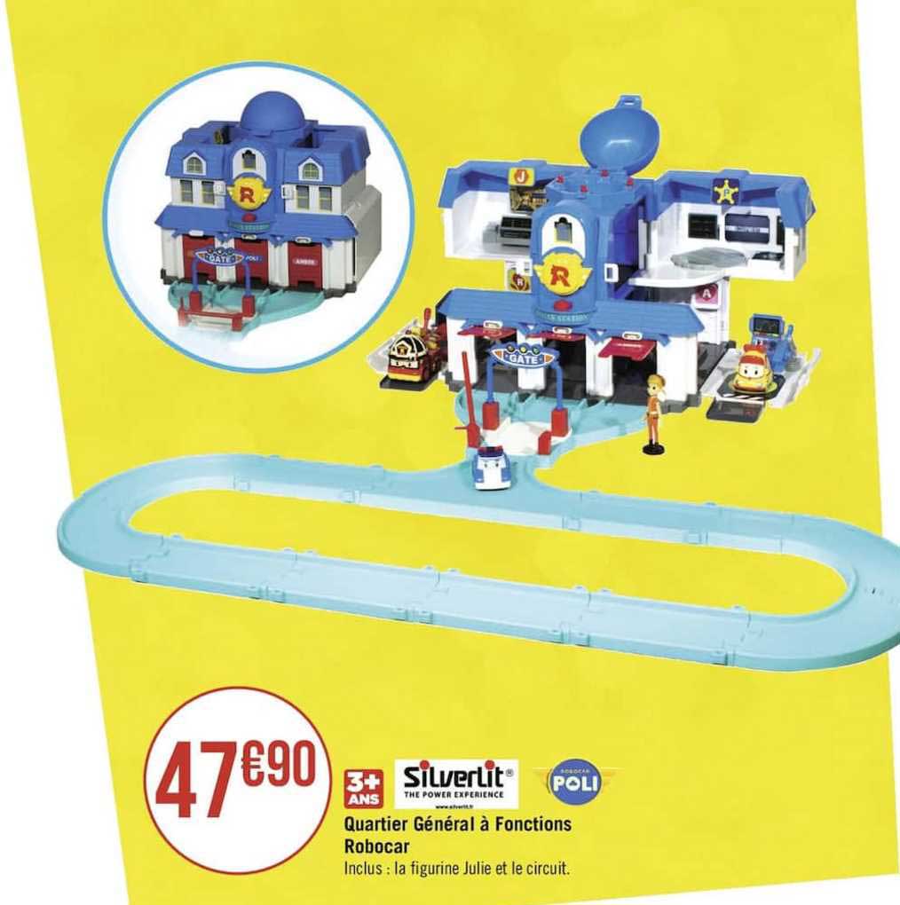 quartier général à fonctions robocar silverlit