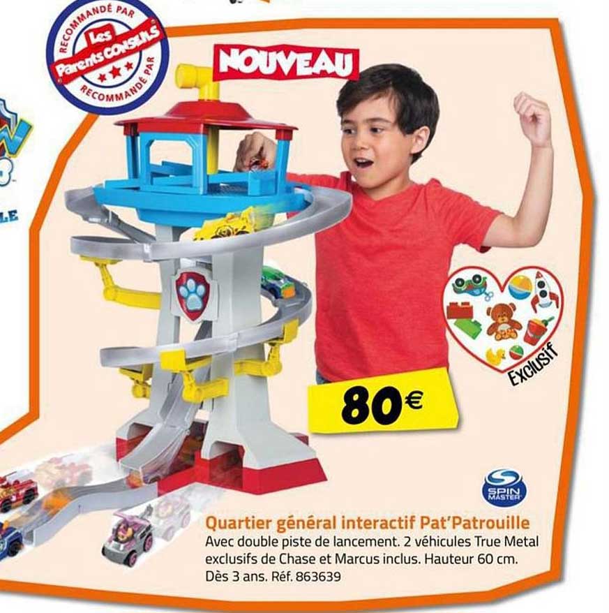 quartier général interactif pat'patrouille spin master